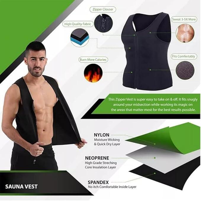 Chaleco Deportivo de Neopreno con Efecto Sauna – Pérdida de Peso y Corrección de Postura
